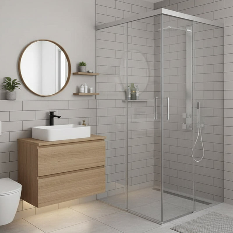 Niemeke – liukuovellinen suihkunurkka