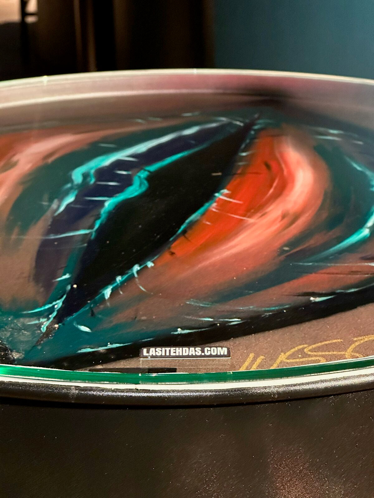 Pyöreä pöydän lasi