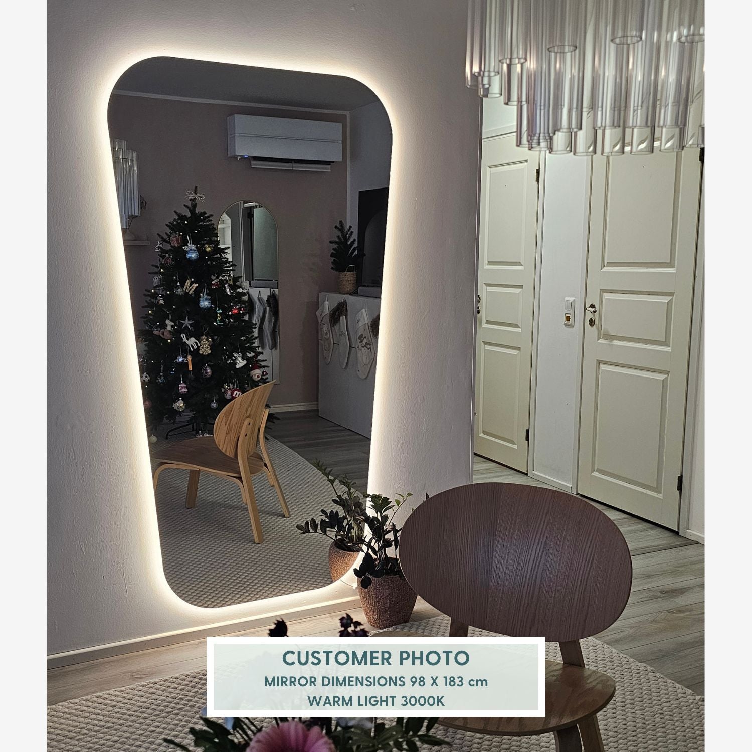 Retro-valopeili (80x100 cm)