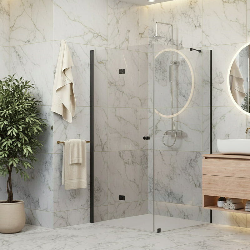 Särkkä - suihkunurkka kiinteällä seinällä ja taittuvalla ovella