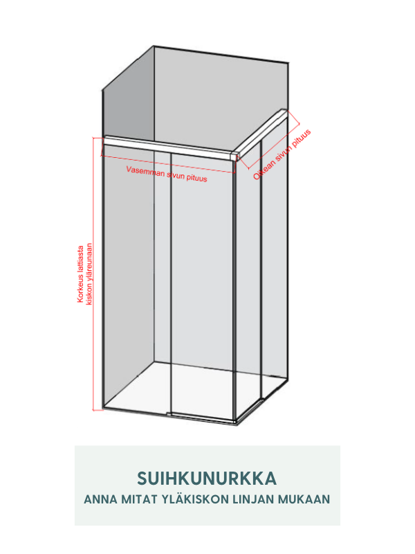 Niemeke – liukuovellinen suihkunurkka