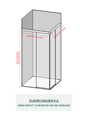 Niemeke – liukuovellinen suihkunurkka