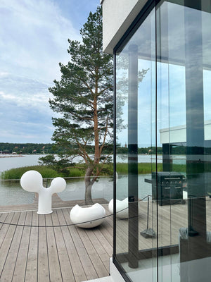 Panorama kehyksetön terassilasitus