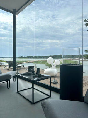 Panorama kehyksetön terassilasitus