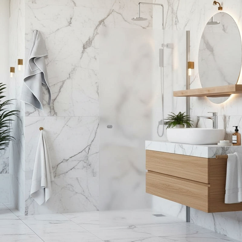 Tyrsky - kääntyvä suihkuseinä pitkällä saranalla