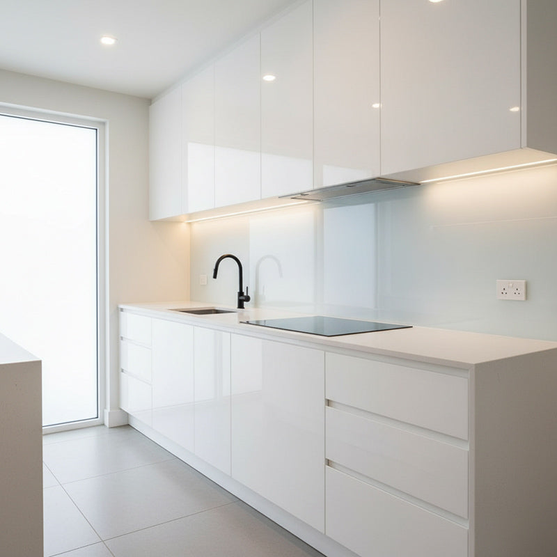 Keittiön välitilan lasit