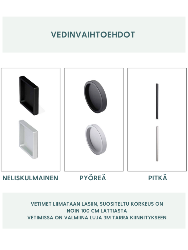 Niemeke – liukuovellinen suihkunurkka