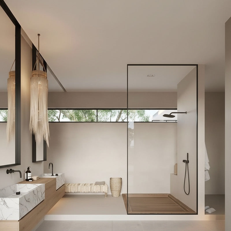 Suvanto - kiinteä suihkuseinä