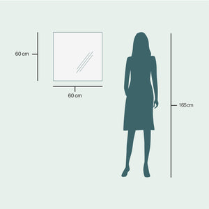 Valopeili – Neliskulmainen (60x60 cm)